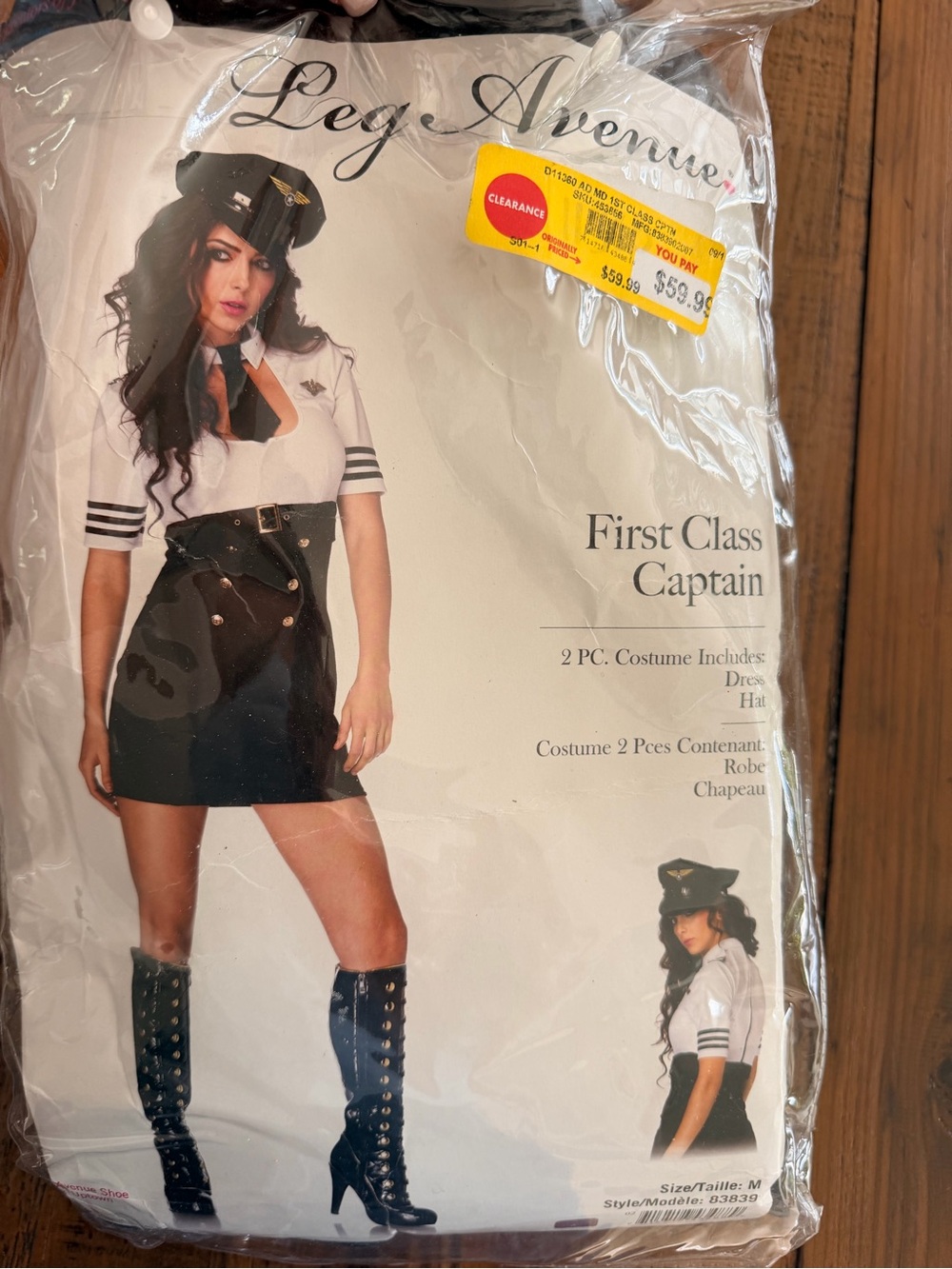 Leg Avenue First Class Captain womens adult Costume - medium